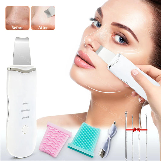 GlowSonic™ Espátula facial ultrasónica exfoliante